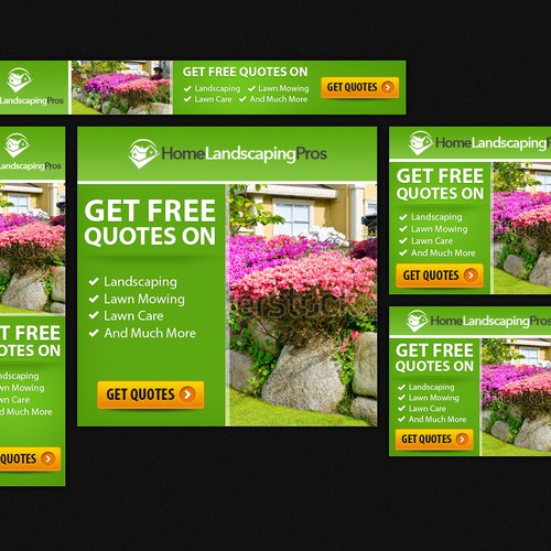 Fun and Exciting Landscaping Banner Ad Design by ♔Mecolvin™