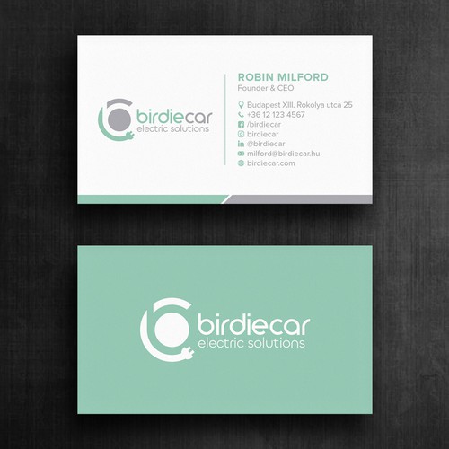 business card for company called birdie Design by Felix SH