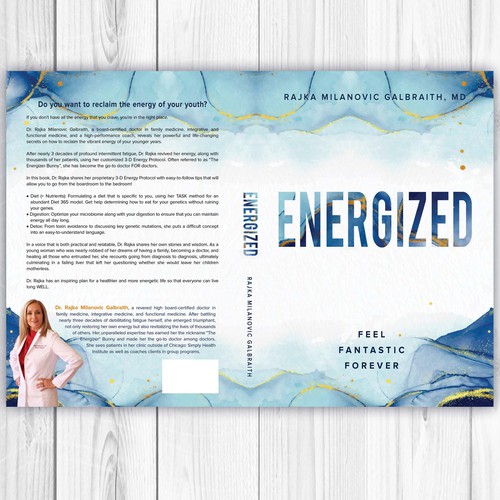 Design a New York Times Bestseller E-book and book cover for my book: Energized Design by LilaM