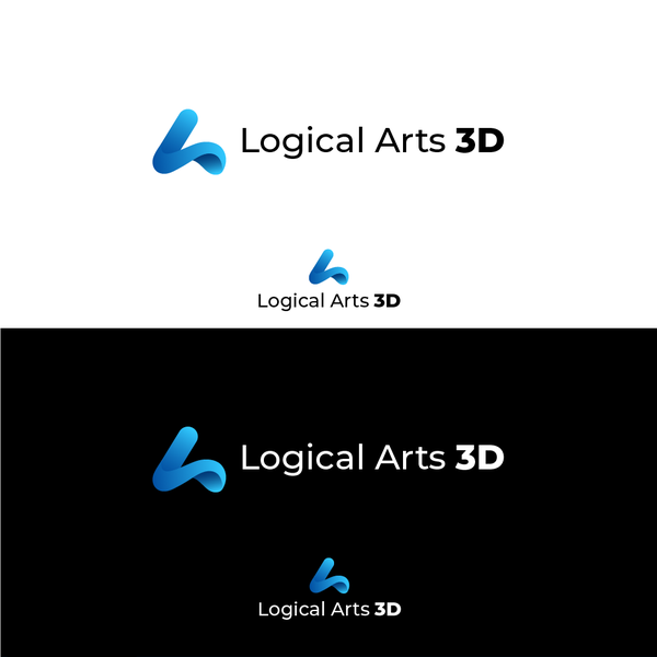 Logical arts 3d logo