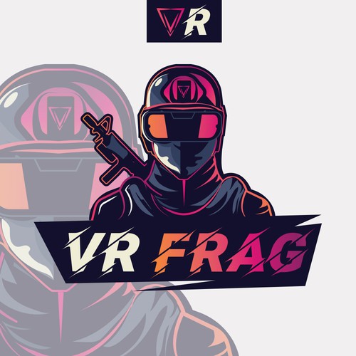 コンペ「VR shooter played at large space VR arcades is looking for a logo.」のデザイン by BAHAA FIKRYさん 