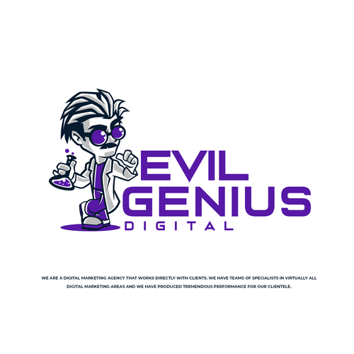 Design a badass logo for our digital marketing powerhouse -  Evil Genius Digital Design by Mouser®