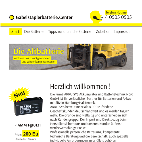 Diseño de página web propuesta en el concurso por Pavlo Salyha