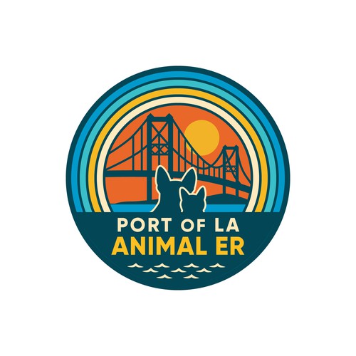 Abstract surf/skate branding for new Animal Emergency Hospital in the Port of LA Design by Budi Karso