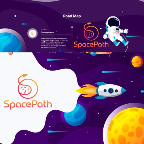 SpacePath Logo Contest winner will receive $500 Réalisé par SapiBetina99