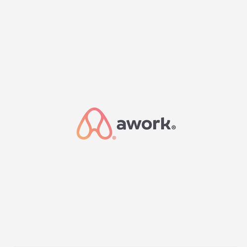 New logo for AI-based productivity software "awork" Diseño de VisibleGravity™