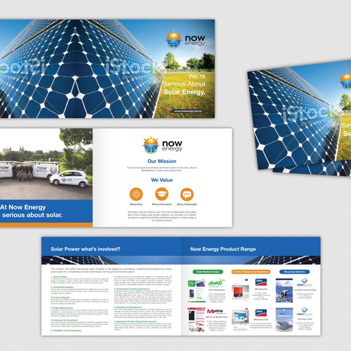 コンペ「Now Energy Consumer Brochure」のデザイン by Rochelledesignさん 