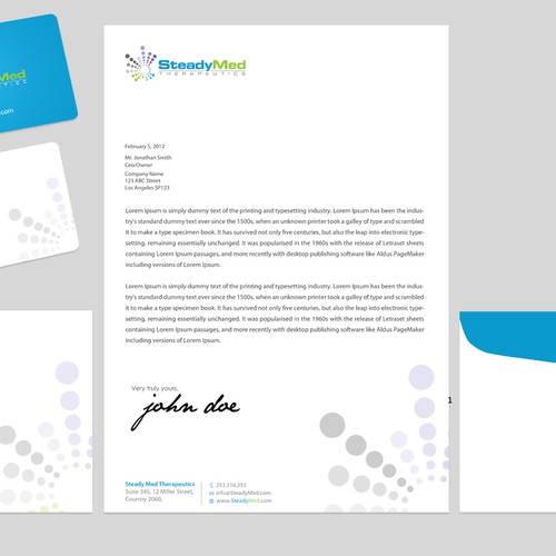stationery for SteadyMed Therapeutics デザイン by conceptu