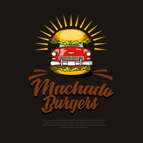 Old school burger joint with new new school branding. Design by Safflower YES