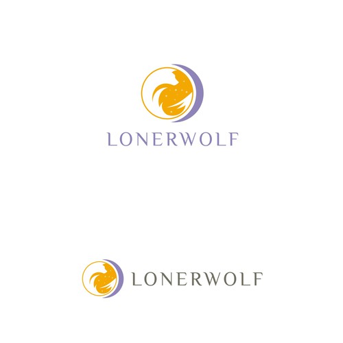 Wolf Sun/Moon Logo For Spiritual Website Design by MagesticD