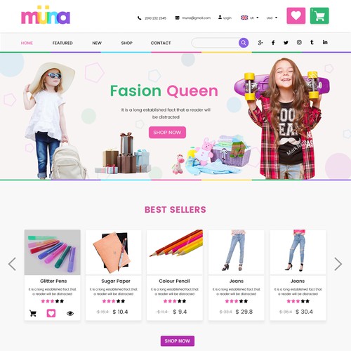 Web page design contest entry by Adventix