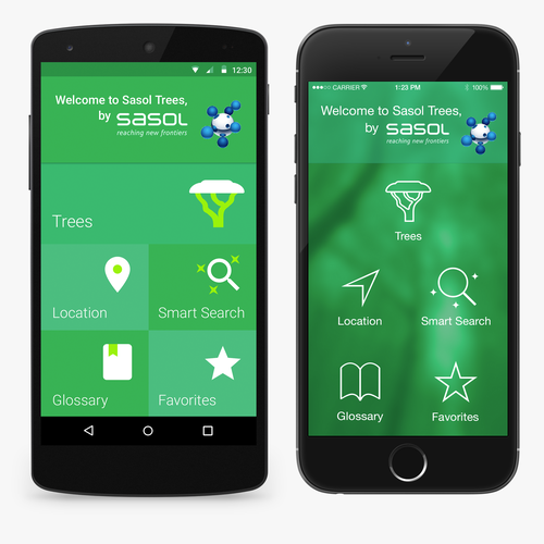 Tree App Design Design by Rafael Marcon