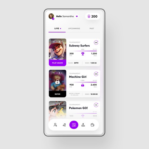 TORNO Contest: Designing the Ultimate Gaming App Home Screen Design by Minimal D
