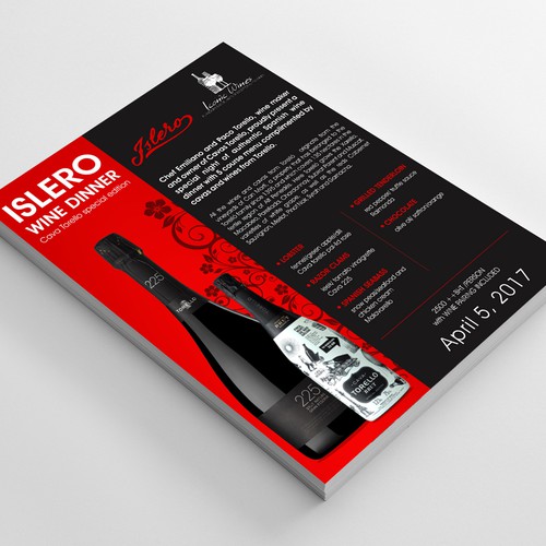 Tasting Menu Design Design by FuturisticBug