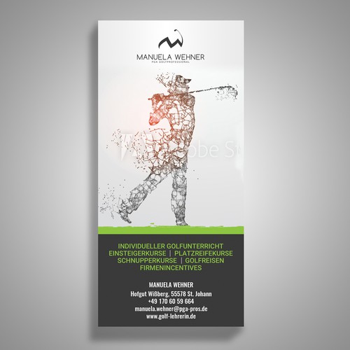 M Wehner Golf Moderne Ansprechende Werbeanzeige Fur Golfeinsteiger Und Firmenincentives Postcard Flyer Or Print Contest 99designs