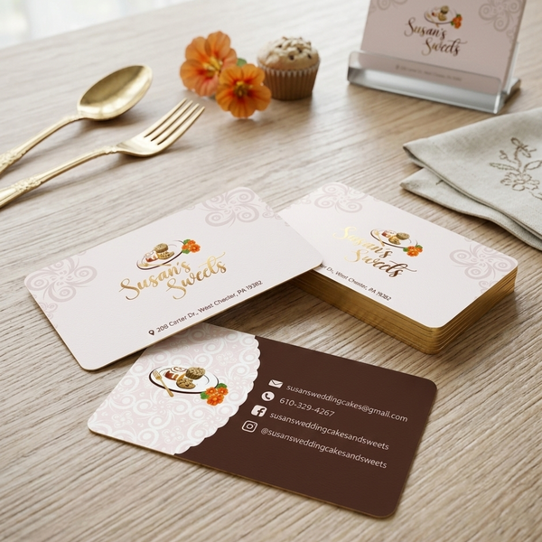 Susan;s Sweets Business card