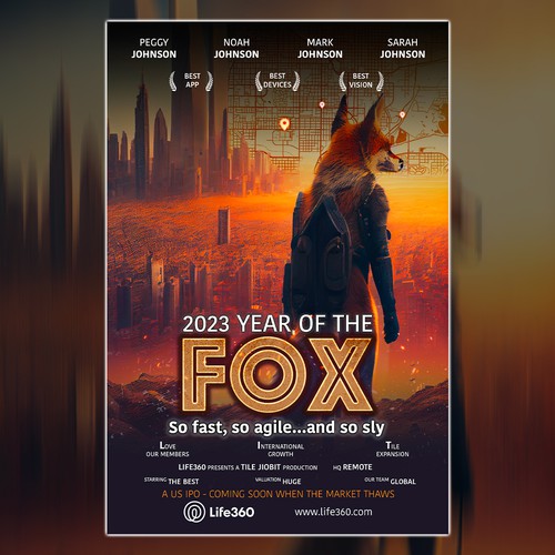 Life360 2023 Year of the Fox Poster Design by MeDesign✦