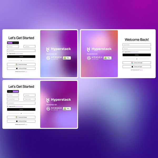 Log In Sign Up page design