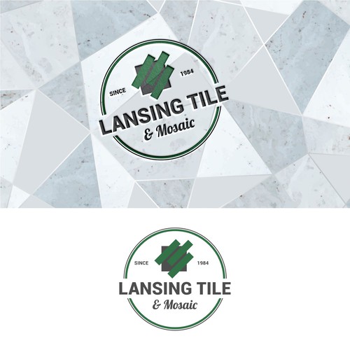 Lansing Tile & Mosaic Logo Update/Refresh for 40th Anniversary Year Design by sunshine_design