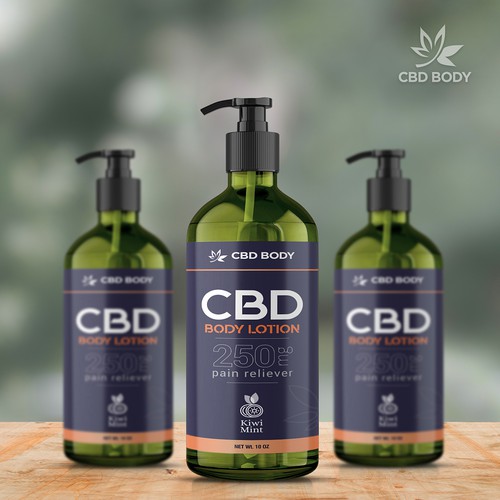 CBD Body Lotion Label Design Contest Design by Manoj Gajjar