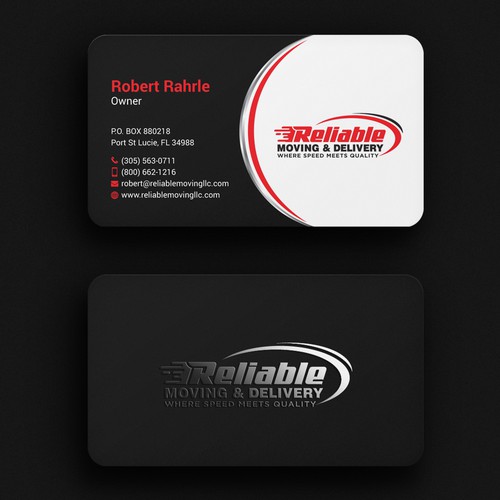 Business Card Design for Moving Company Diseño de GrapLink