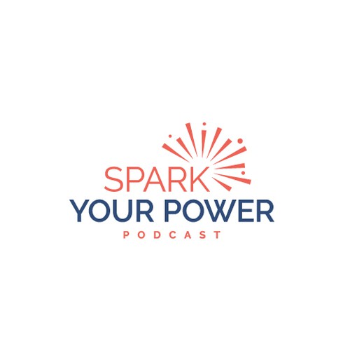 Design my podcast logo - Spark Your Power! Design by Shuya™