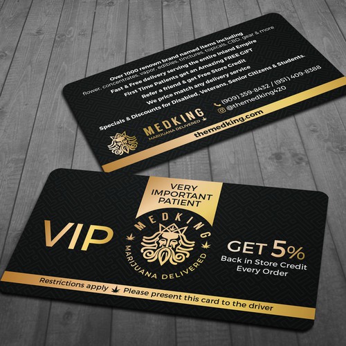 Vip Member Card For Cannabis Delivery Service Wettbewerb In Der Kategorie Visitenkarte 99designs