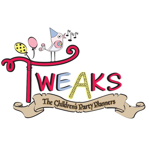 logo for Tweaks - The Children's Party Planners Design by piripal