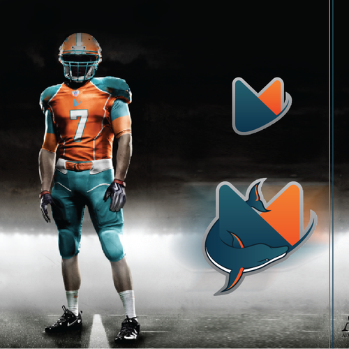99designs community contest: Help the Miami Dolphins NFL team re-design its logo! Design by Adi Frankovic