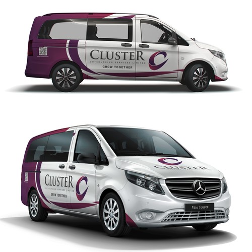 Minimal Car Wrap Design for Mercedes vito(Urgent) Design by Priyo