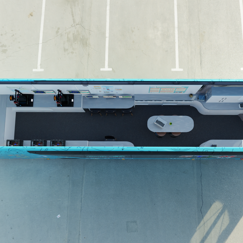 mobile scientific and technological bus (3d) Design by Burhan_uddin