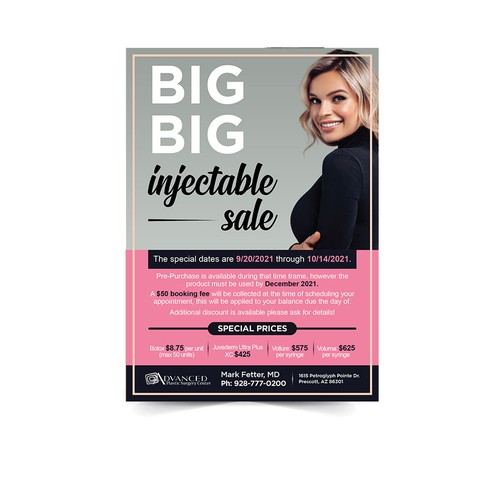 Botox and Filler Injectable Sale Add Design by Xnine