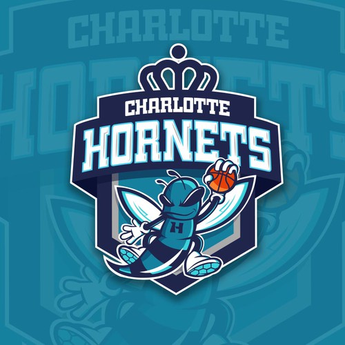 Community Contest: Create a logo for the revamped Charlotte Hornets! Design by Hugor1
