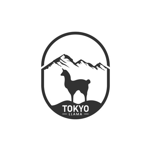 Outdoor brand logo for popular YouTube channel, Tokyo Llama Design por ceylongraphic