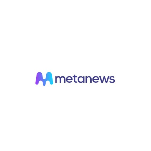 Design a logo for a web3 News platform called MetaNews Design by AwAise
