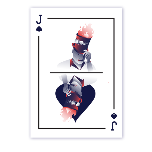 Original Artistic Poker Card Design Ontwerp door Zeuvy