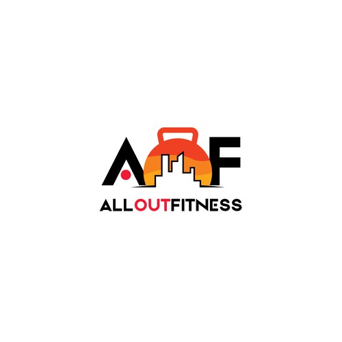Modern logo for fitness app that liberates users and trainers from gyms. Sunshine + fresh air = woo! Design by rakabutas