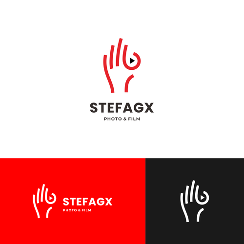 Photographer and filmmaker logo in modern style. Company is restructured and gets a new name Design by Ranks Project
