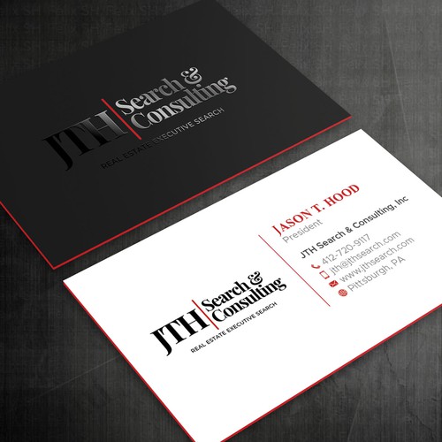 Business Card Design for Executive Search Firm Design by Felix SH