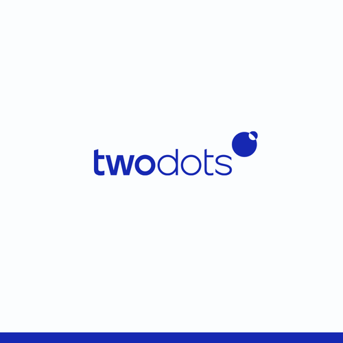 Two Dots Software Fraud Prevention Logo Design - Modern and Simple! Design by SherpaStudio®