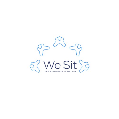 A logo to make people meditate together for a better world Design by Nglray