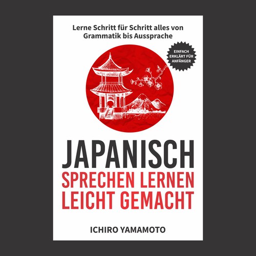 Design Book Cover: Learning to speak Japanese por kmohan