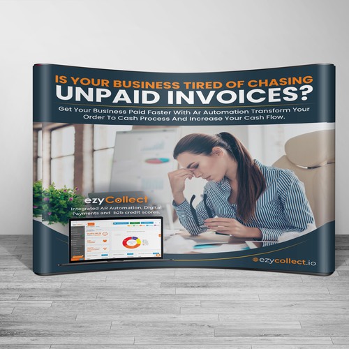 B2B Saas Pull Up Banner for Trade Show Design by Sketch Media™