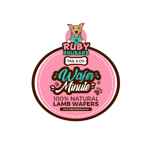 Ruby Rhubarb new product Labels Design by LA Designs.
