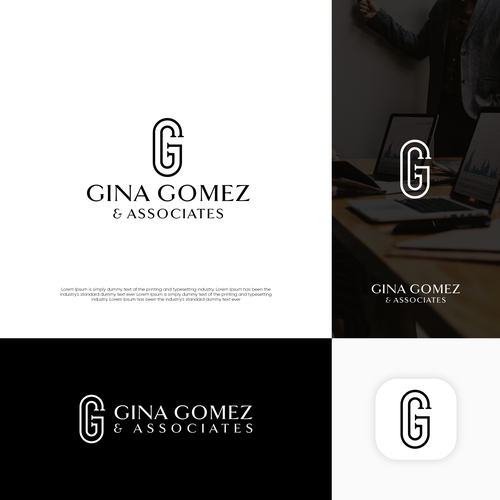 Iconic + high end monogram + text logo Design by LightningMcQueen™