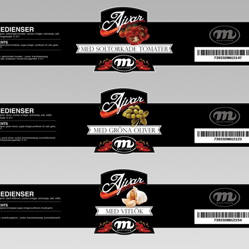 Label production for Ajvar Design by leftyFlashGuy