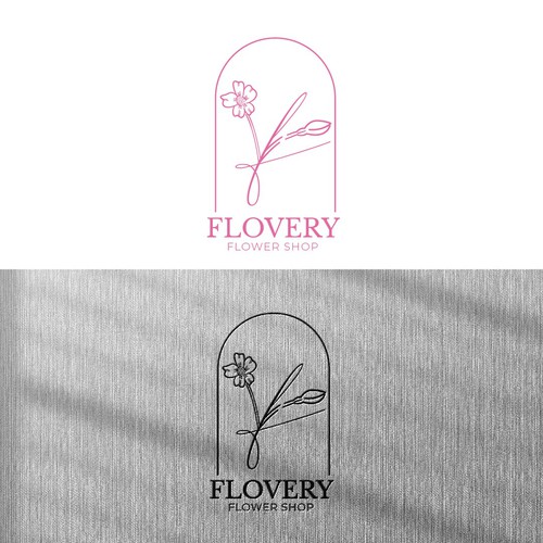 Artificial flower arrangement logo Diseño de DesignTheka