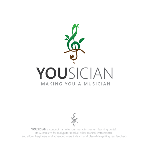 Logo for Yousician - the future of music learning! Design réalisé par Mealhack