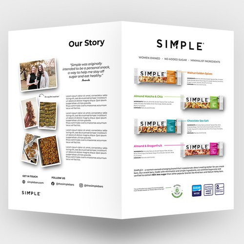 SIMPLE - Sell sheet Design by AYKL