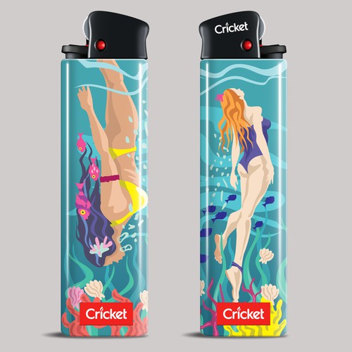 Create illustrations for a limited collection of Cricket Lighters (Multiple Winners) Design by milomilo